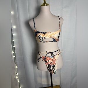 ICON Women's Bikini Set - Leopard and Chain Print